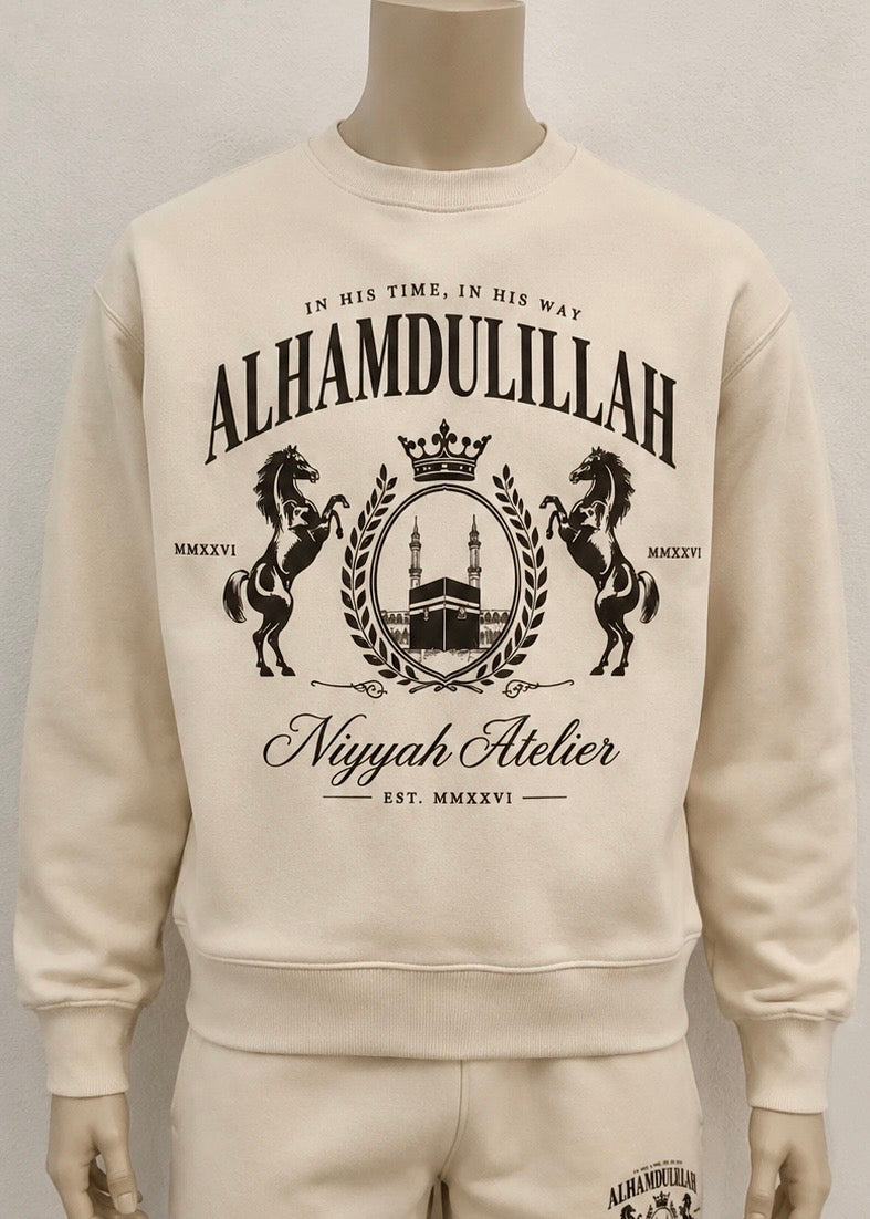 “Alhamdulillah” Heritage Set — Cream