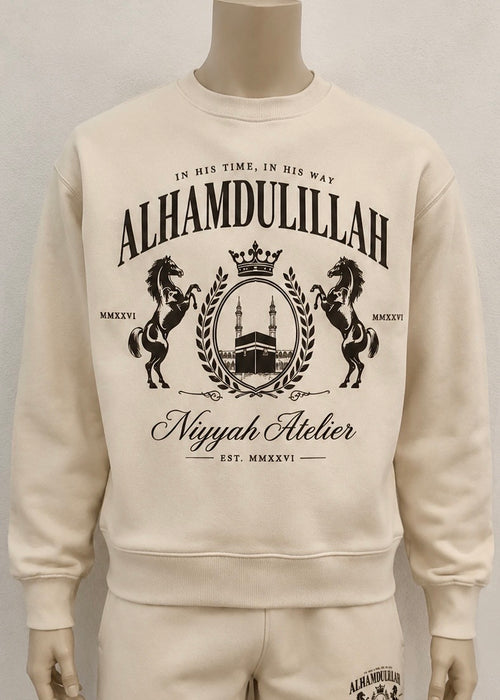 “Alhamdulillah” Heritage Set — Cream