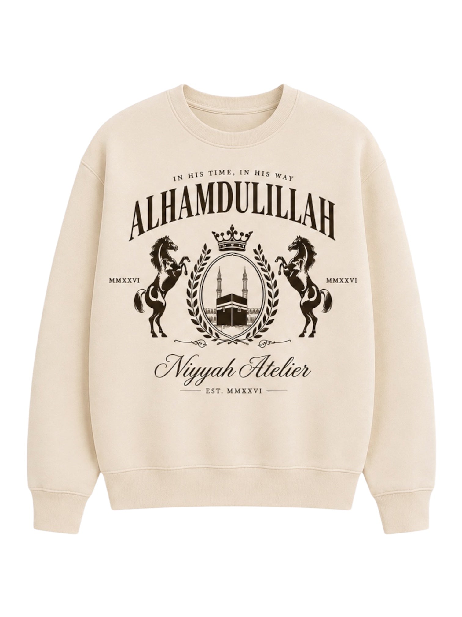 “Alhamdulillah” Sweater — Cream