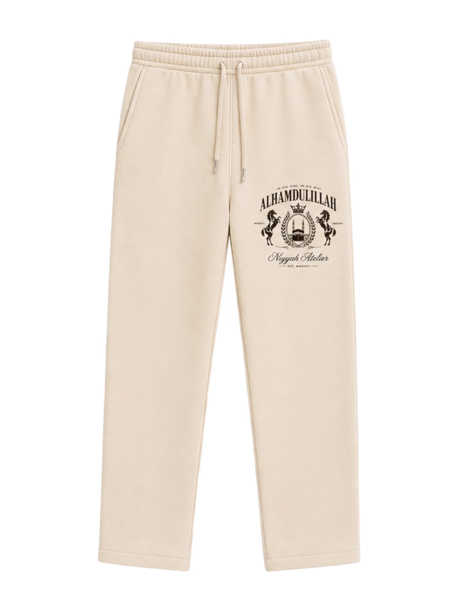 “Alhamdulillah” Pants — Cream
